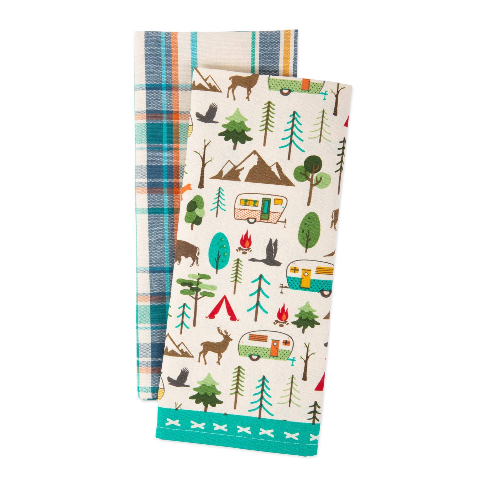 DII® Happy Camper Dishtowel, 2ct.